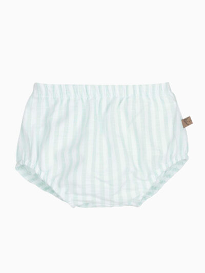Bloomer bébé texturé rayé – Menthe