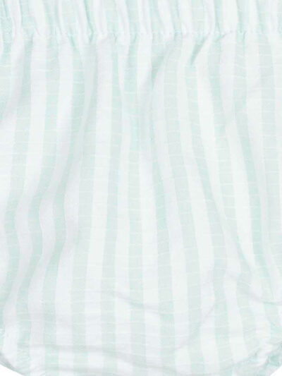 Bloomer bébé texturé rayé – Menthe