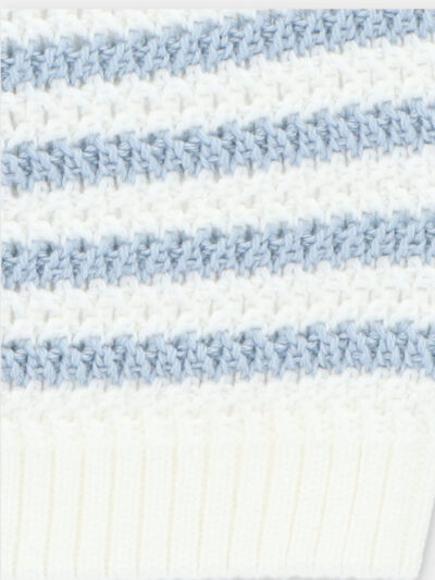 Little Sailor Baby Beanie – White/Blue