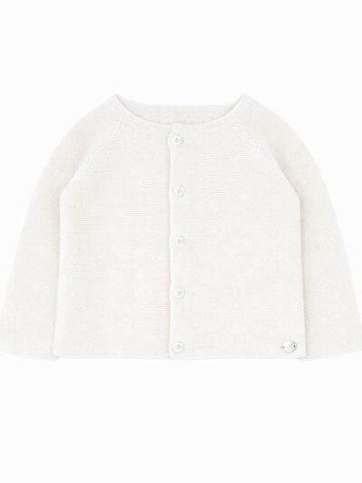Cardigan bébé en coton – Blanc