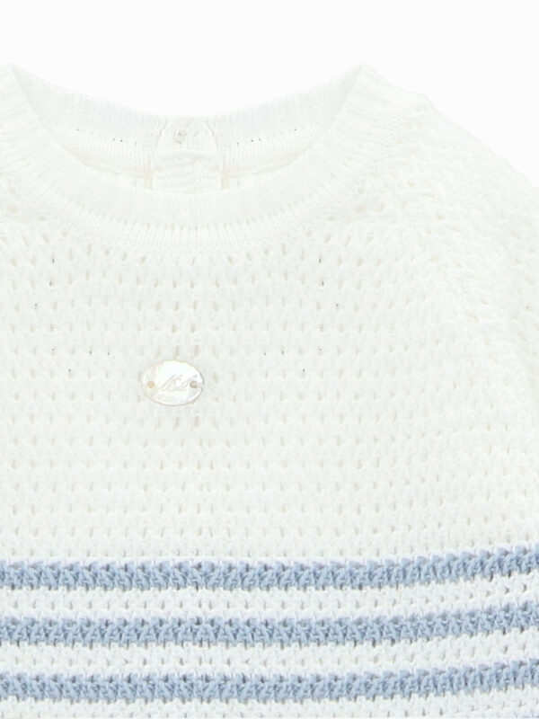 Ensemble bébé petit marin – Blanc/bleu