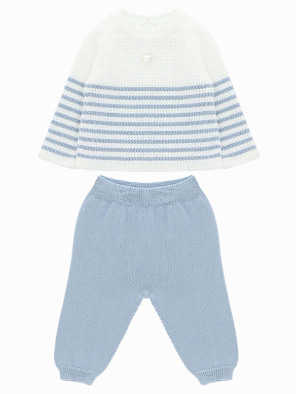 Ensemble bébé petit marin – Blanc/bleu