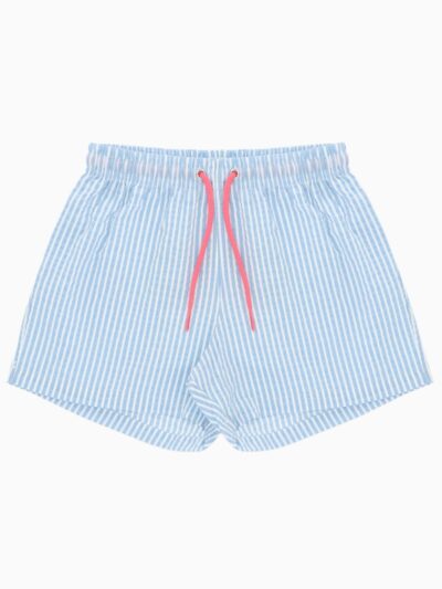 Maillot de bain garçon rayé – Bleu