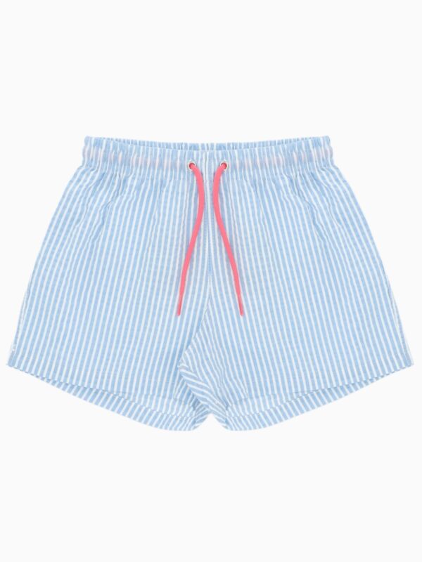 Maillot de bain garçon rayé – Bleu