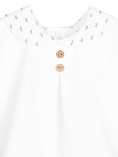 Pyjama bébé garçon léger en coton – Bleu ciel