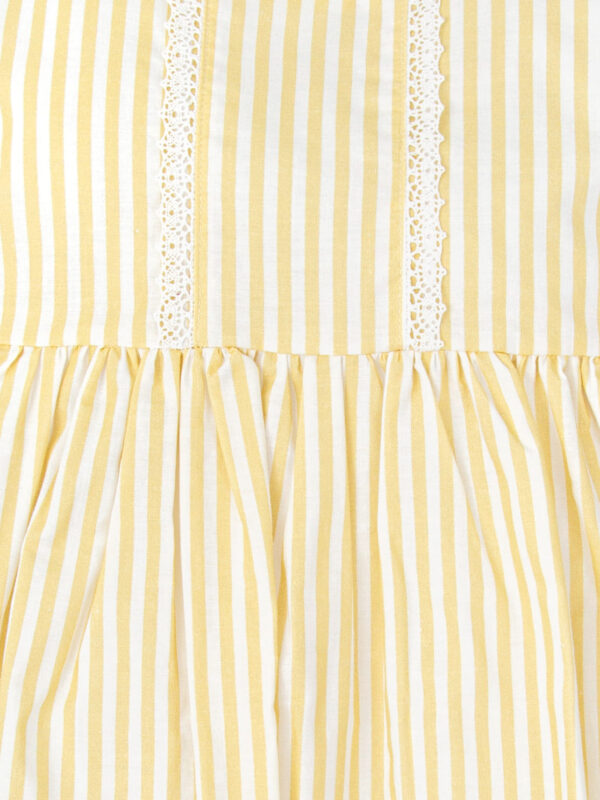 Robe estivale à rayures – Jaune