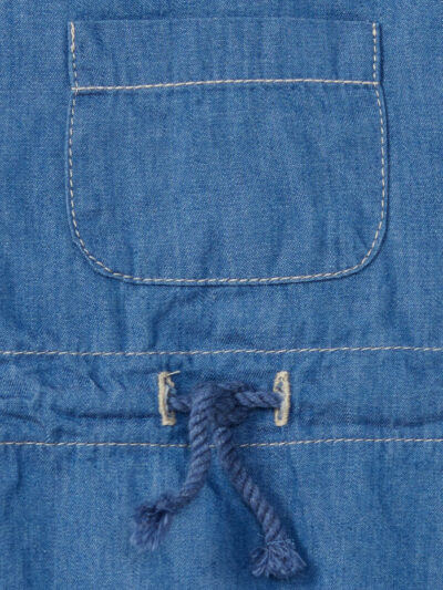 Salopette courte en jean – Bleu