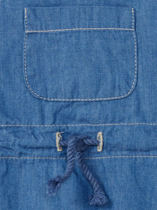 Salopette courte en jean – Bleu