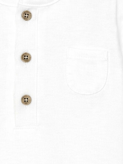 T-shirt garçon à manches courtes – Blanc