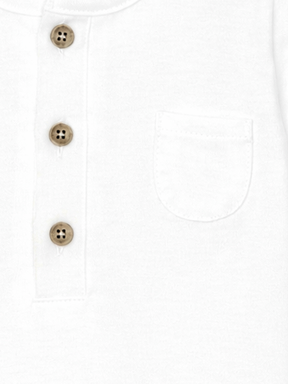 T-shirt garçon à manches courtes – Blanc