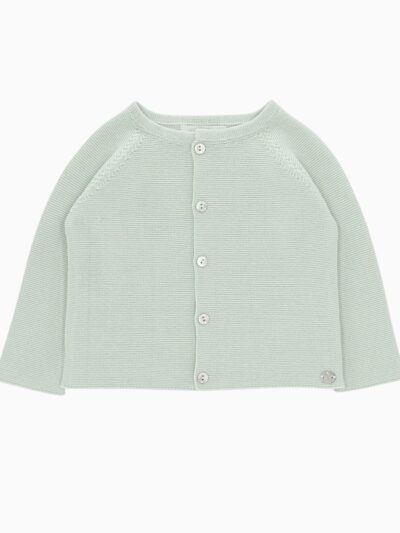 Cardigan bébé en coton – Vert pâle