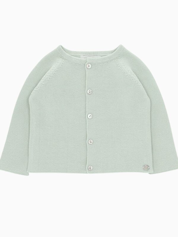 Cardigan bébé en coton – Vert pâle