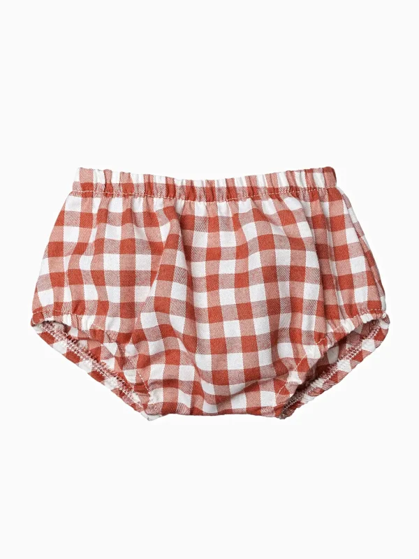 Bloomer bébé vichy - Terracotta