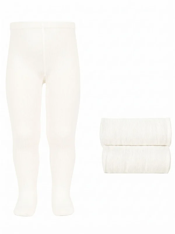 Plain Baby Tights - Cream