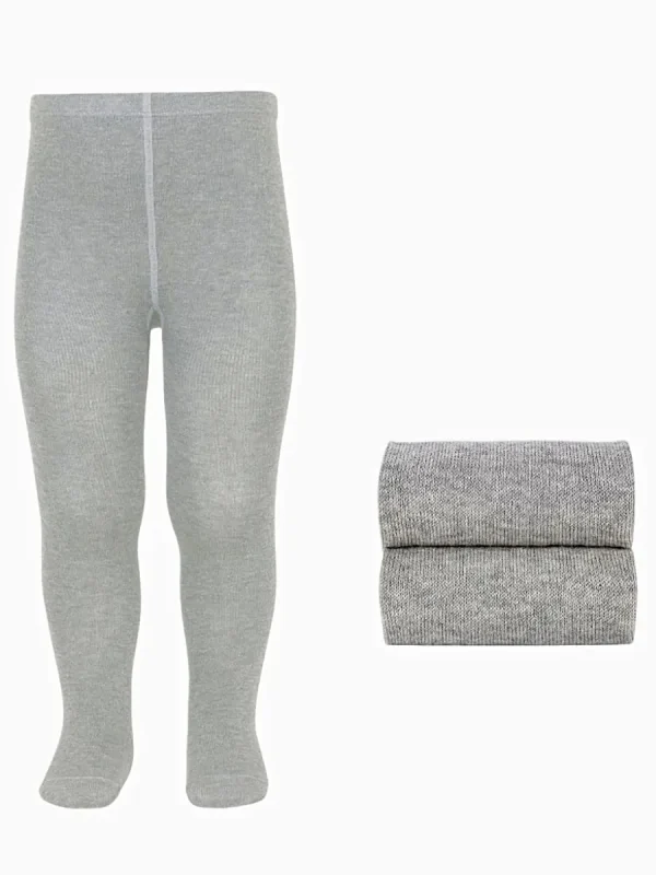 Plain Baby Tights - Gray
