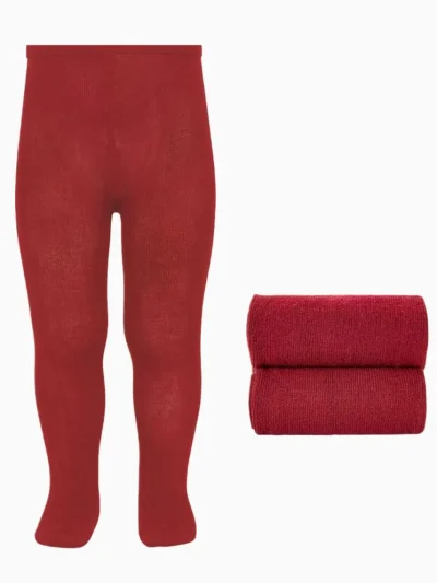 Collant neonato tinta unita - Rosso