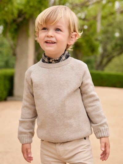 Pull enfant garçon - Beige